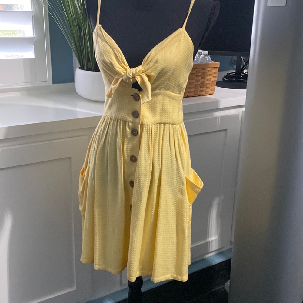 Roxy Yellow Sun Dress, EUC, Size XS